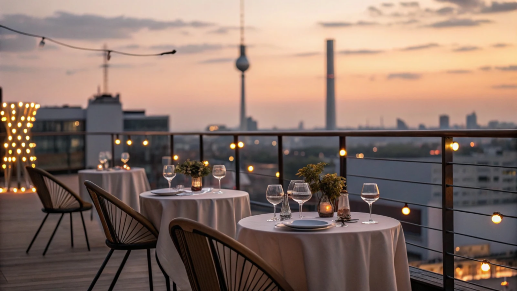 rooftop dinner bistro